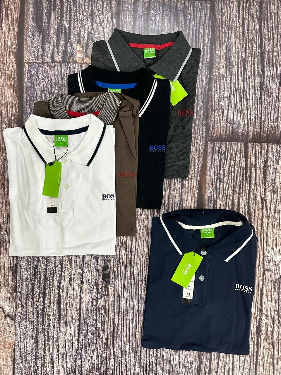 WhatsApp Image 2025-10-02 at 1.32.59 AM (2) M 1 Man's Polo T Shirt (Boss), M-XL, 40 Pcs Blister - Image 1