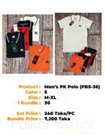 M 4 Man's Polo T Shirt (Burberry), M-XL, 30 Pcs Blister - Image 4