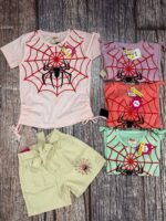 G 12 Girls Spider T Shirt Set (1-5) Y [40 Pcs]