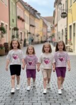 G 15 Girls Pop Corn Top Bottom Set Style-4 (1-5) Y [30 Pcs]