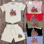 G 19 Girls Floral Top Bottom Set (1-5) Y [60 Pcs]