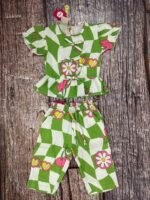 G 22 Girls Pop Corn Top Bottom Set Style-3 (2-8) Y [24 Pcs] - Image 4