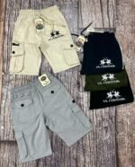 B 16 Boys Adult Twill Kizar Lycra Cargo Shorts (LA MARTINA) 8-16 Y [25 Set] - Image 2